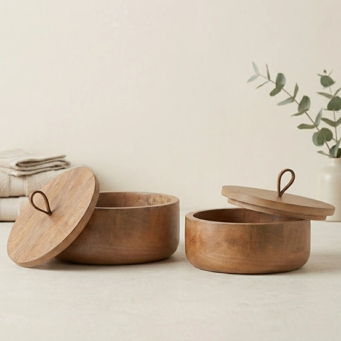 Bento Storage Box, Set of 2 - Natural
