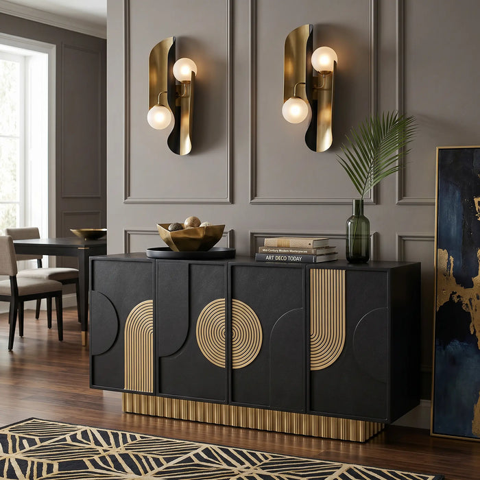 Blair Sideboard - Black & Gold