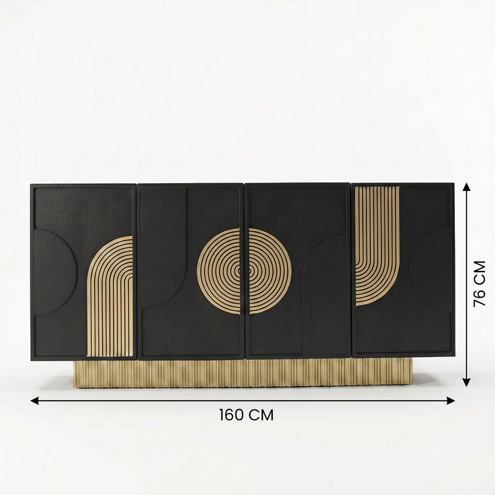 Blair Sideboard - Black & Gold