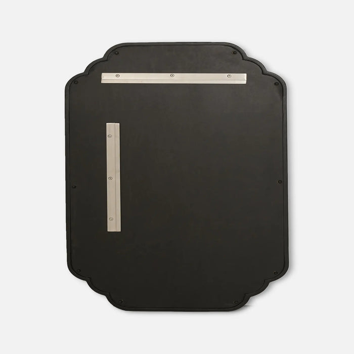 Celia Rectangular Wall Mirror With Wooden Frame - Black