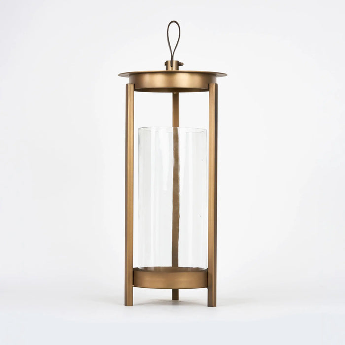 Cesca Metal Lantern, Set Of 2 - Brown
