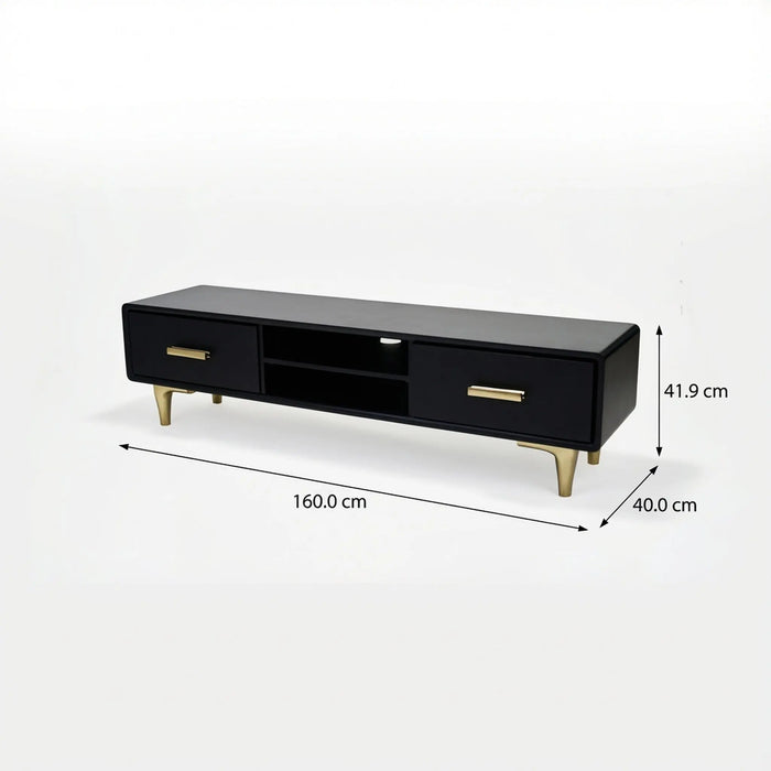 Clover Media Unit - Black & Gold