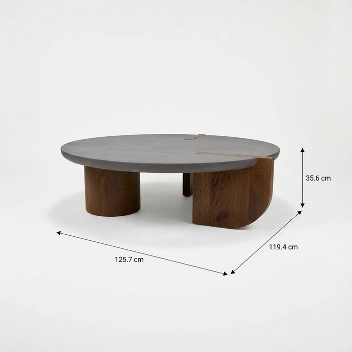 Eden Table Set - Grey & Walnut