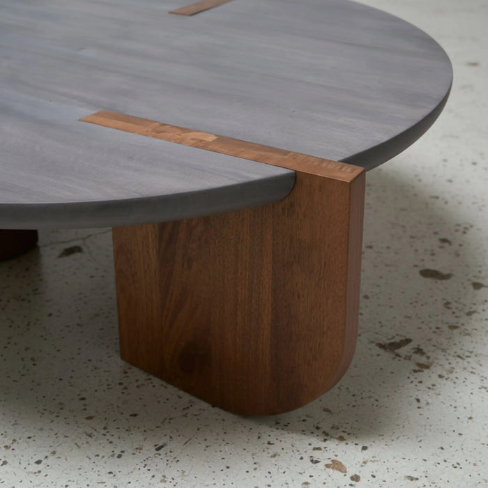 Eden Table Set - Grey & Walnut