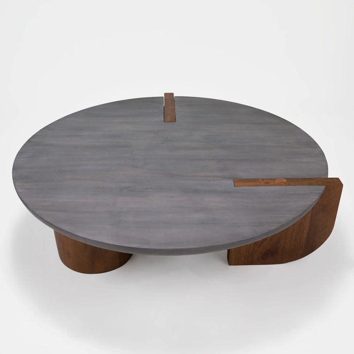 Eden Table Set - Grey & Walnut