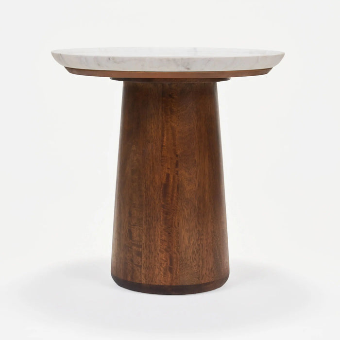 Elara Side Table with Marble Top