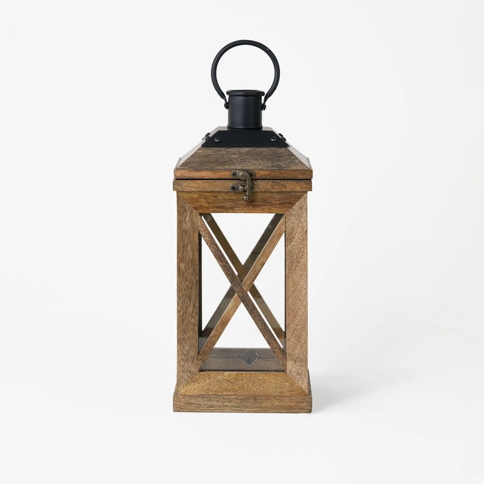 Eon Wooden Lantern, Large - Natural