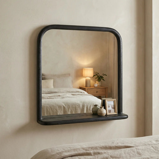 Erica Wall Mirror - Black Homelves