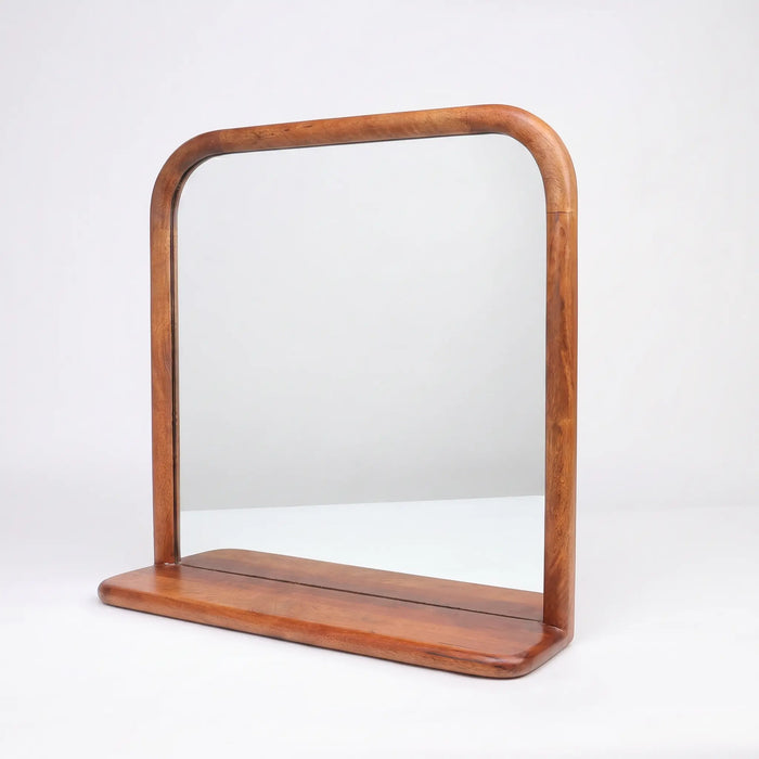 Erica Wall Mirror - Walnut