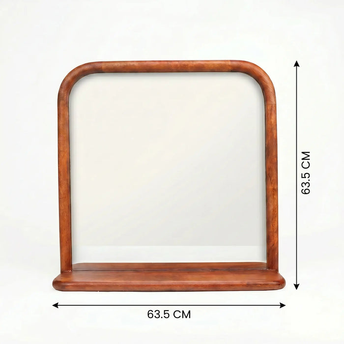Erica Wall Mirror - Walnut