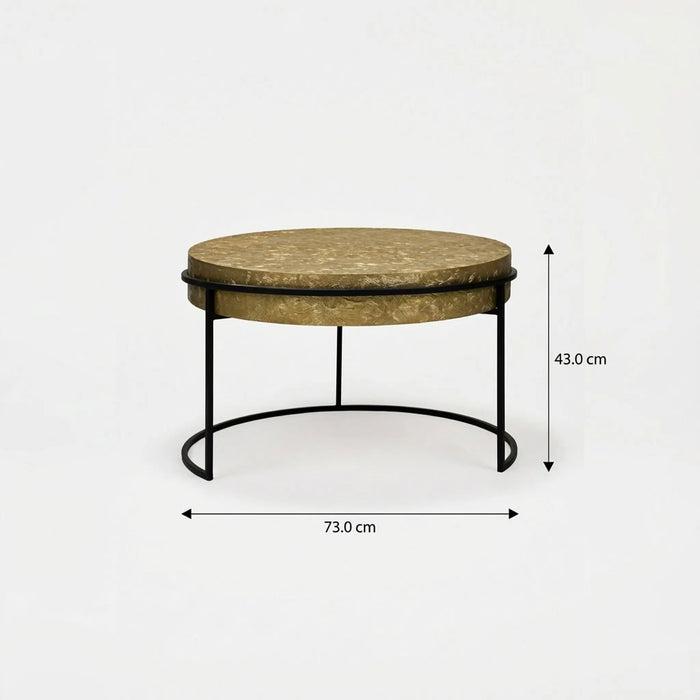 Filo Nesting Coffee Table, Set Of 2 - Gold