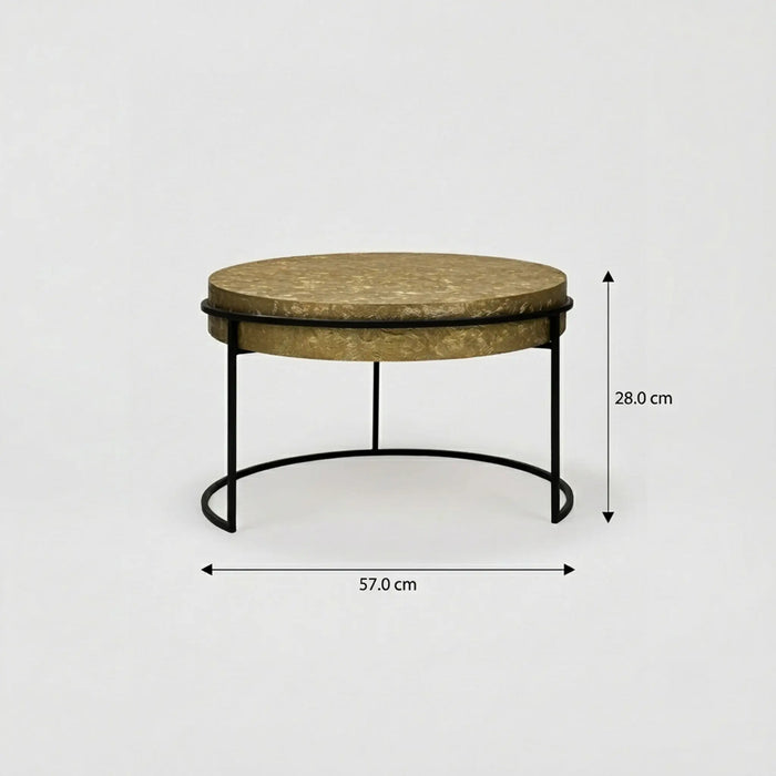 Filo Nesting Coffee Table, Set Of 2 - Gold