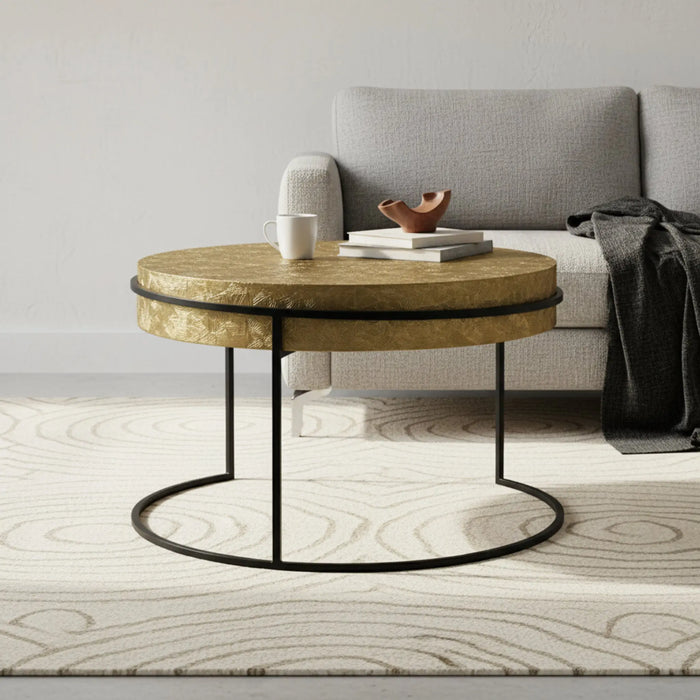 Filo Nesting Coffee Table, Set Of 2 - Gold