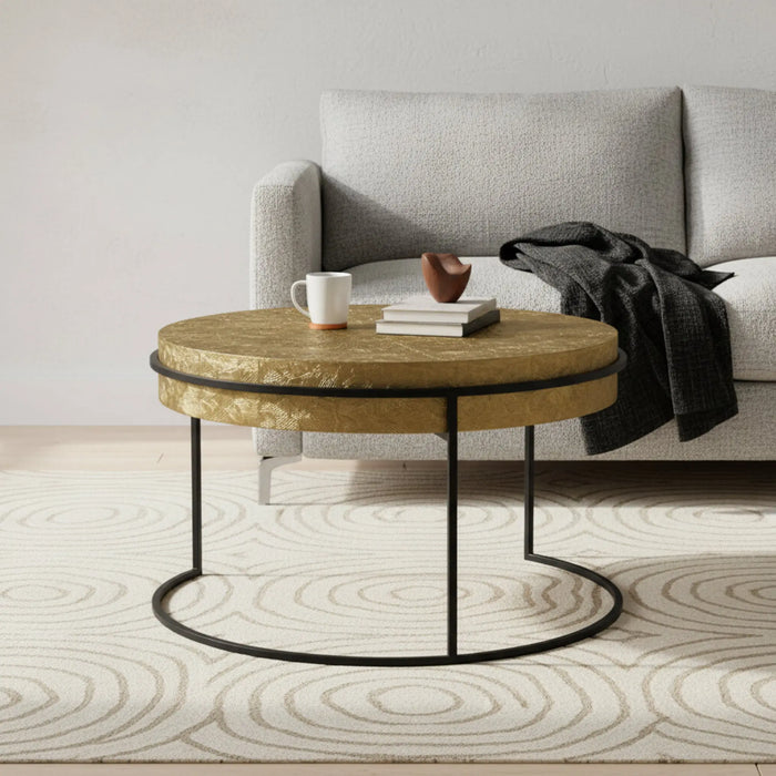 Filo Nesting Coffee Table, Set Of 2 - Gold