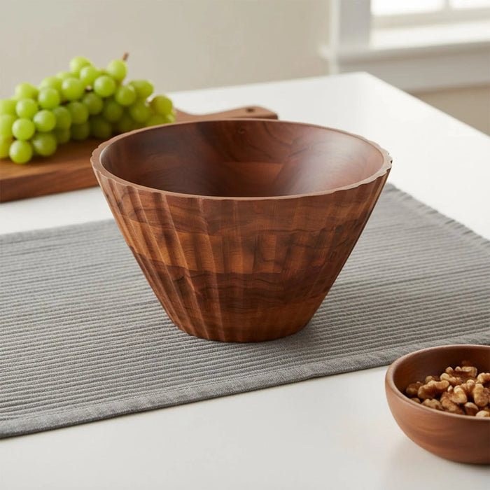 Floret Serving Bowl, Large - Natural