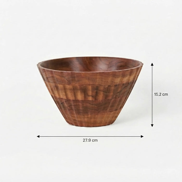 Floret Serving Bowl, Large - Natural