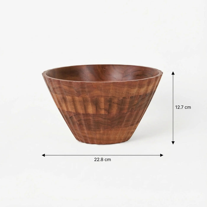 Floret Serving Bowl, Small - Natural