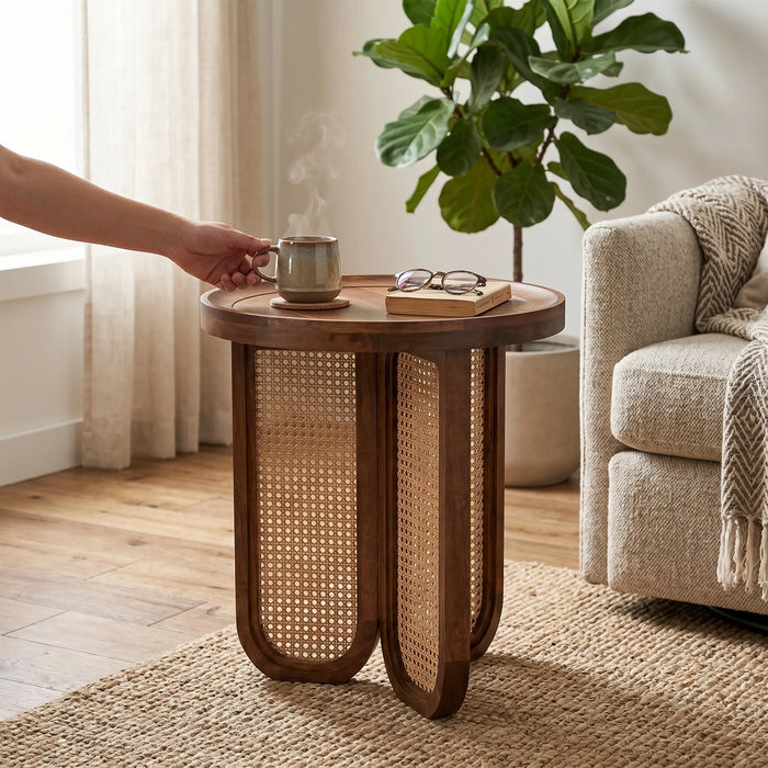 Gemma Side Table - Walnut