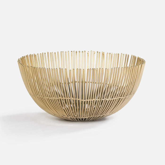 Hana Steel Fruit Basket- Gold
