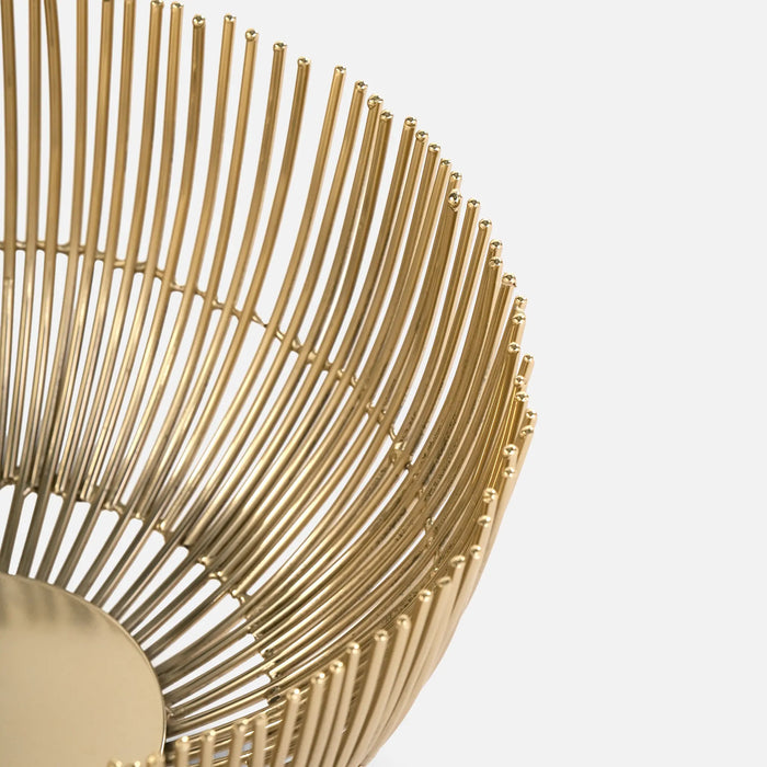 Hana Steel Fruit Basket- Gold