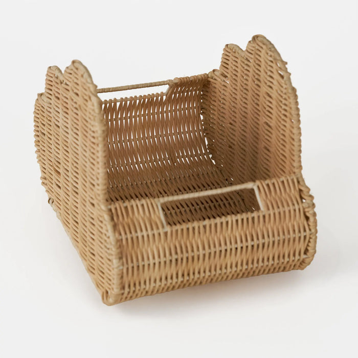 Haze Metal & Rattan Storage Basket - Natural