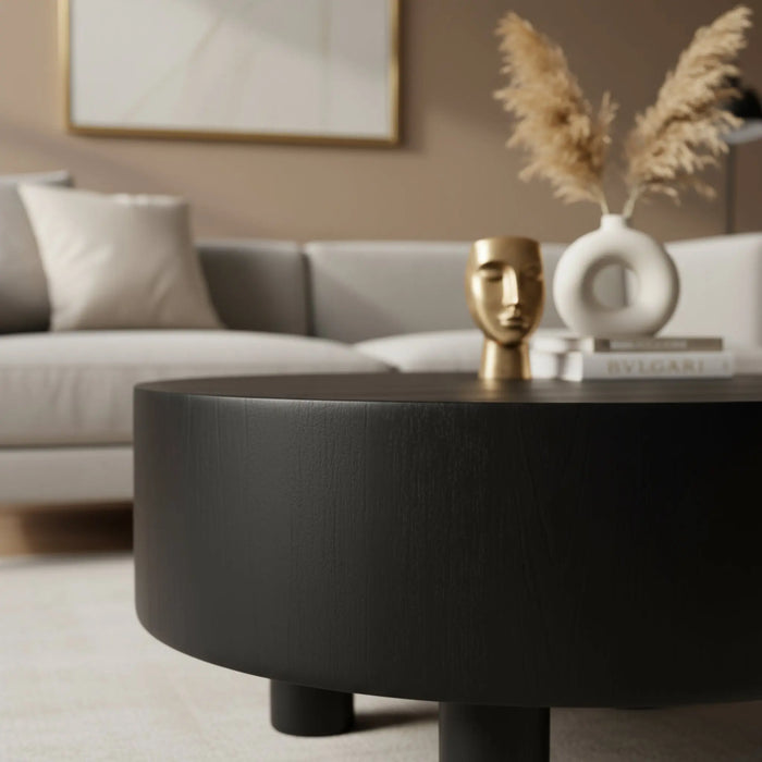 Hugo Coffee & Side Table Set - Black
