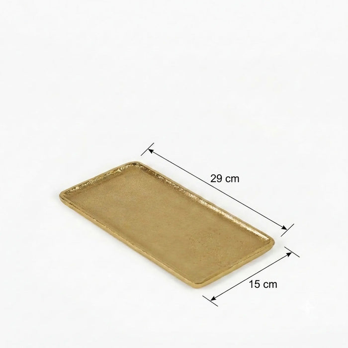 Ira Metal Platter, Small - Gold