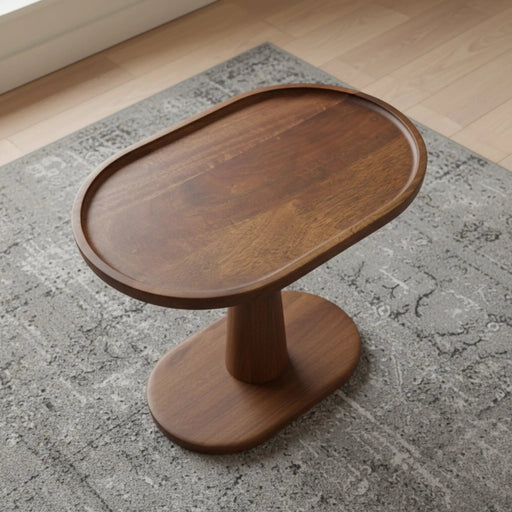 Iris Wooden End Table - Walnut Homelves