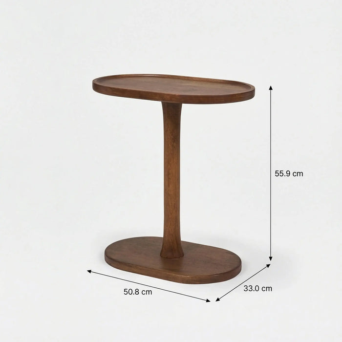 Iris Wooden End Table - Walnut