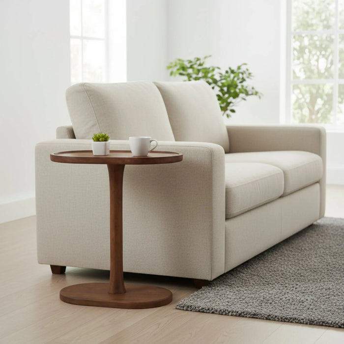 Iris Wooden End Table - Walnut