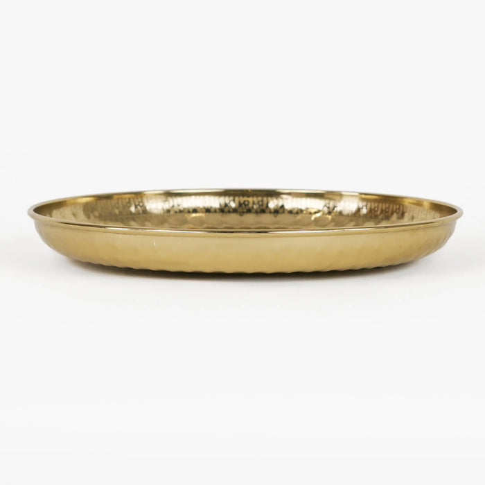 Lattice Set of 4 Hammered Metal Serving Platter