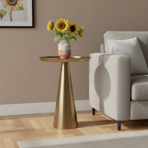 Layla Side Table - Gold Homelves
