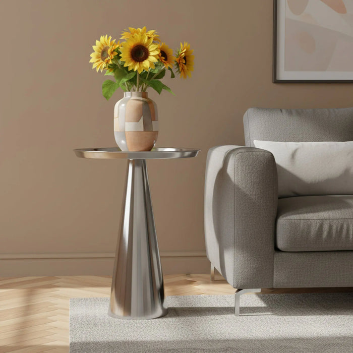 Layla Side Table - Silver
