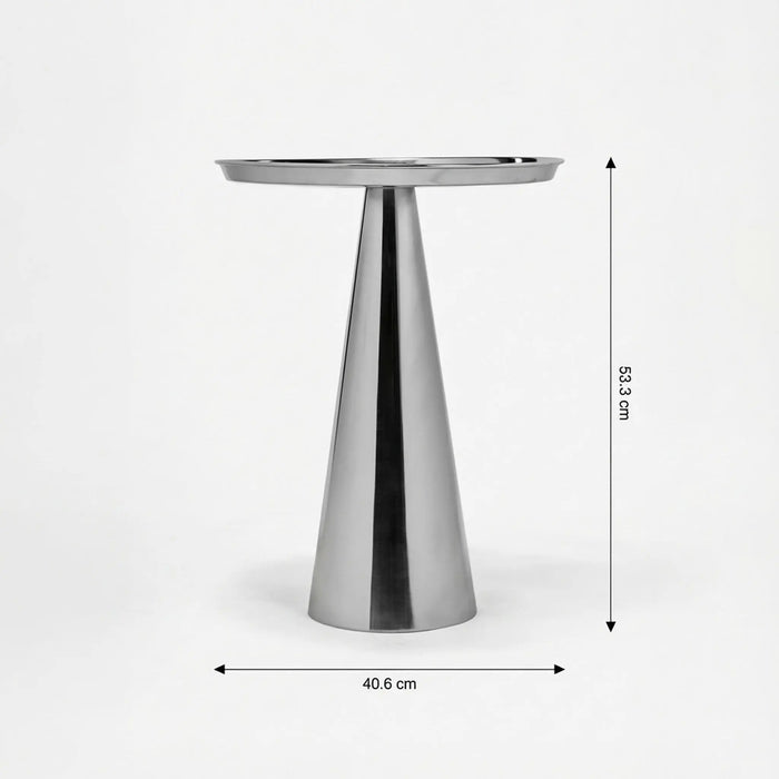 Layla Side Table - Silver