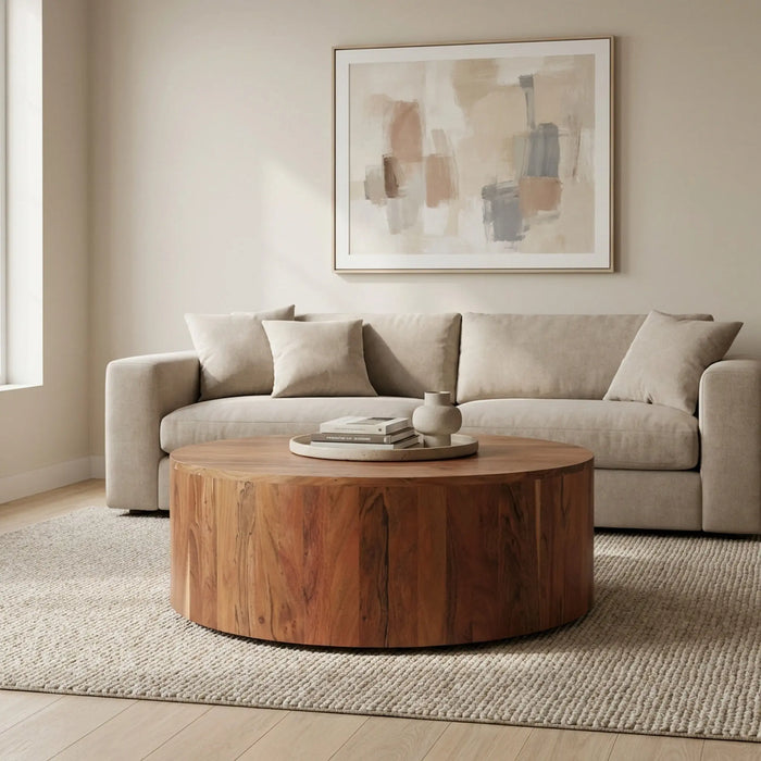 Logan Wooden Coffee Table - Natural