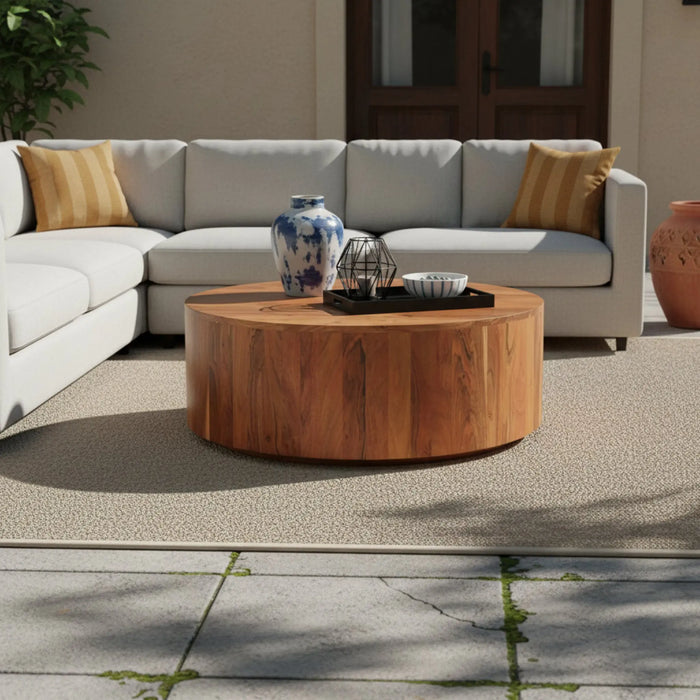 Logan Wooden Coffee Table - Natural