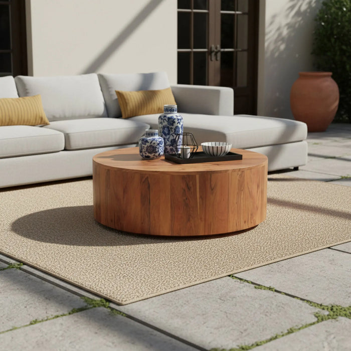 Logan Wooden Coffee Table - Natural