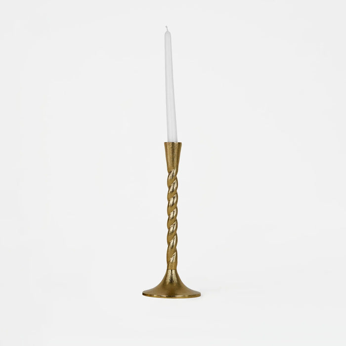 Loor Metal Candle Holder, Set Of 2 - Gold