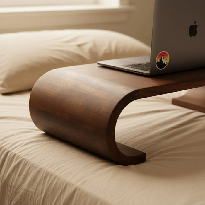 Lucy Wooden Laptop Stand - Brown
