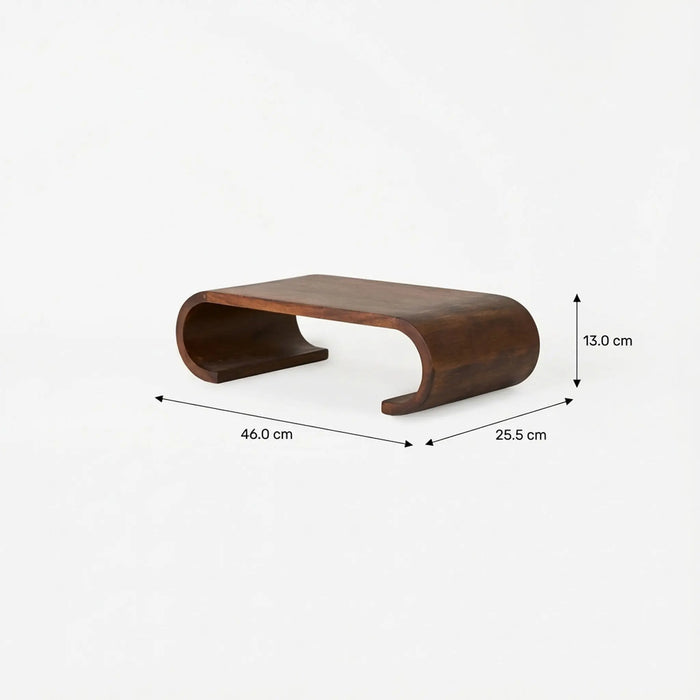 Lucy Wooden Laptop Stand - Brown