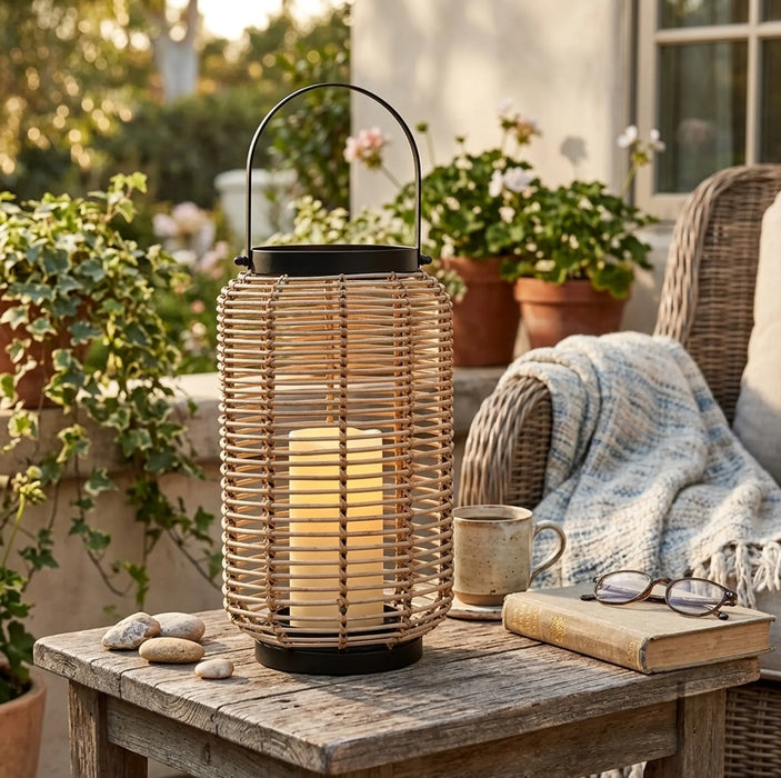 Lumino Decorative Lantern, Large - Natural