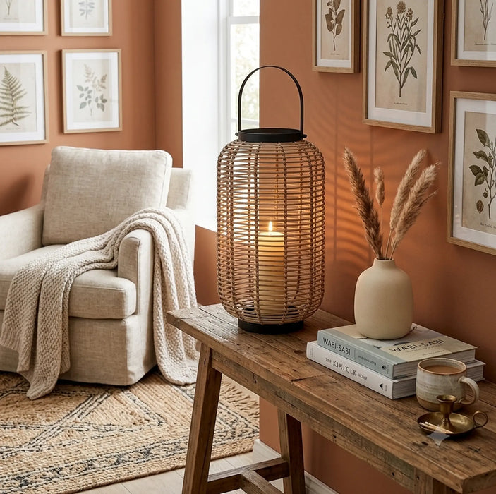 Lumino Decorative Lantern, Large - Natural