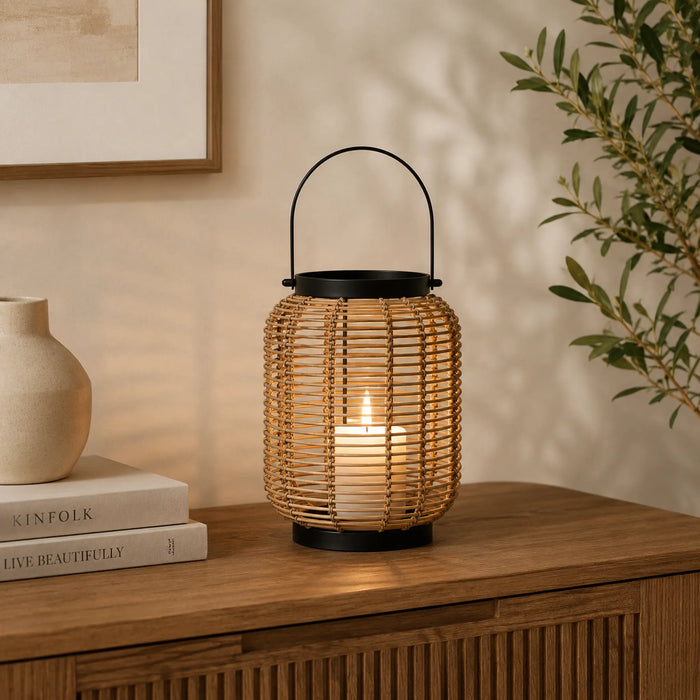 Lumino Decorative Lantern, Medium - Natural