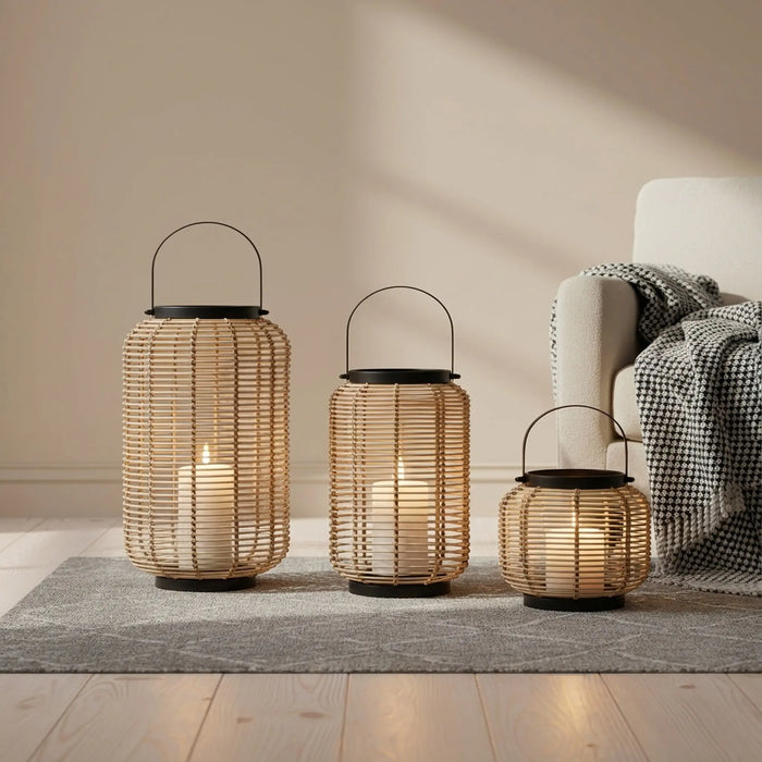 Lumino Decorative Lantern, Medium - Natural