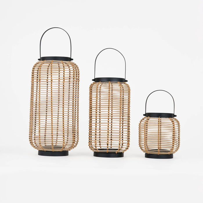 Lumino Decorative Lantern, Set of 3 - Natural