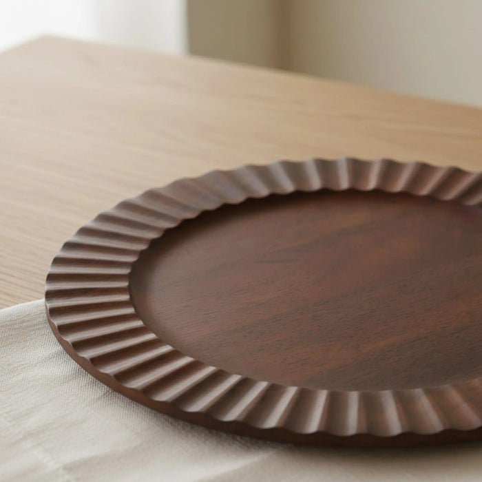 Luvra Wooden Platter - Brown