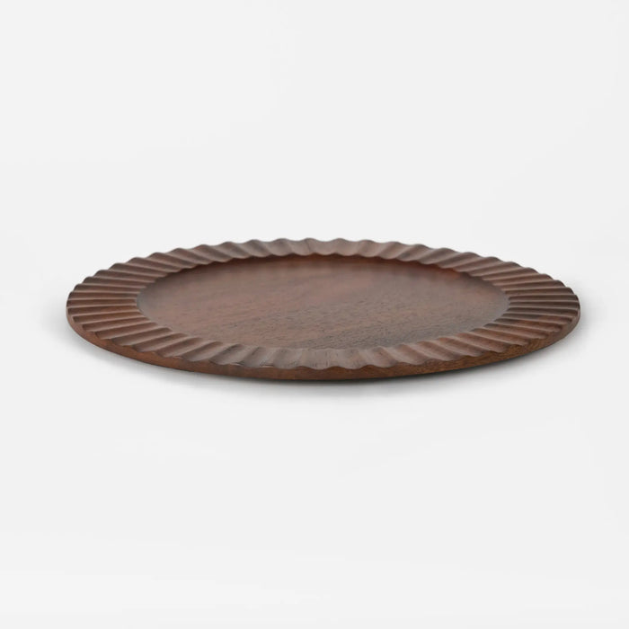 Luvra Wooden Platter - Brown