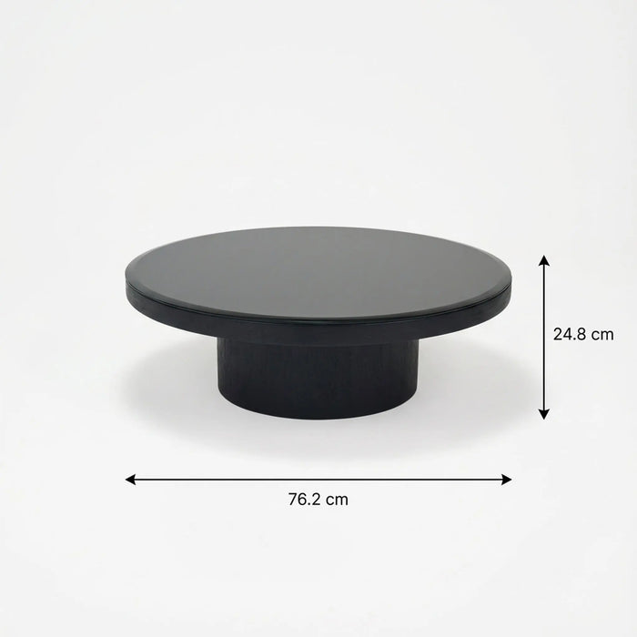 Mayo, Miyo & Rio Tables, Set of 3 - Black Mirror & Antique Mirror