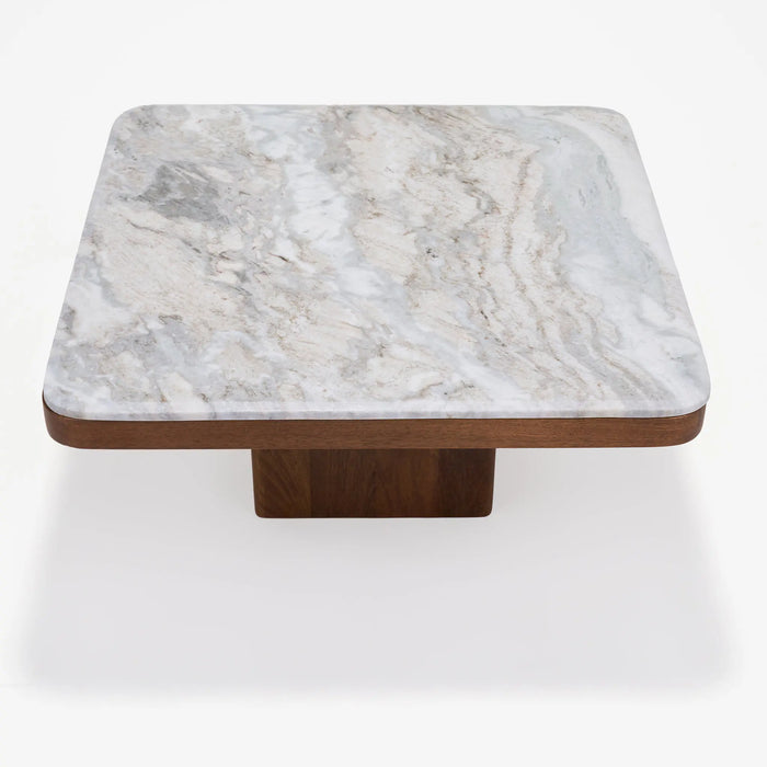 Mayo & Rio Coffee Table Set - Brown & White