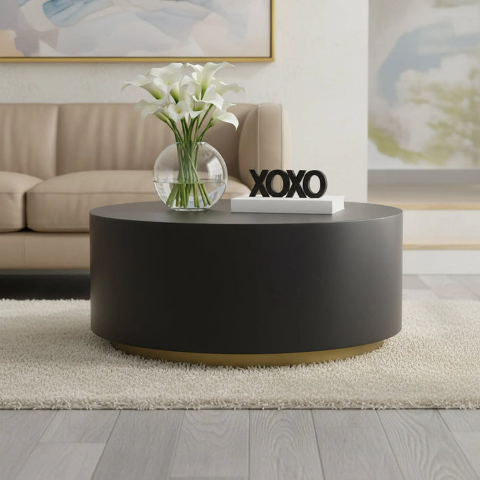 Milo Metal Coffee Table, Black